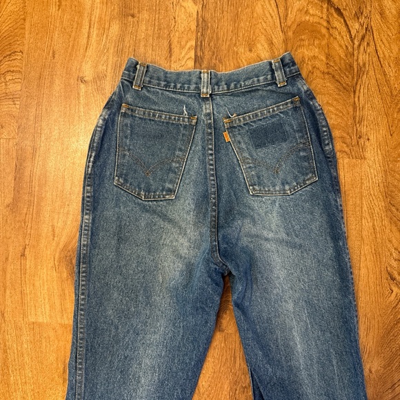 Vintage Orange/Tan Tab 746 Flare Leg Levi’s Jeans. 23 x 30.5. Paper Tag. - Picture 5 of 15